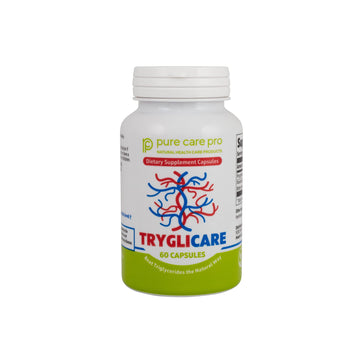Pure Care Pro Tryglicare All-Natural Triglyceride Lowering Supplements for Maintaining Healthy Triglycerides Levels as a Daily Supplement, Vegan & Gluten Free* (60 Capsules)