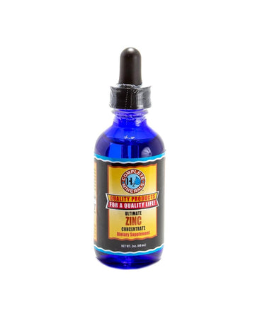 Complete H2O Minerals Zinc Ionic Mineral Water Ultimate Concentrate 10,000 ppm 2 fl. oz.