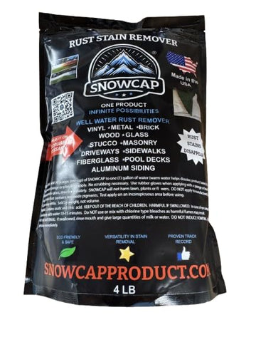SnowCap Rust Stain Remover - 4lb - Makes 8 gallons- *Made in the USA*