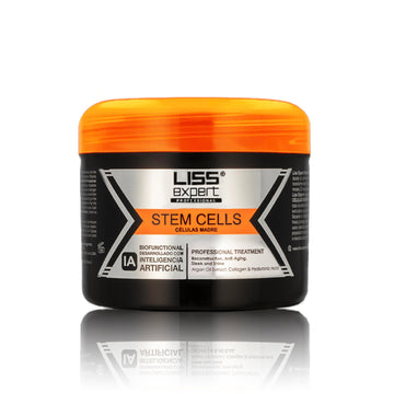 Liss Expert Stem Cells Smoothing Treatment – Organic Keratin & Argan Oil – Frizz-Free Repair & Shine – Professional Straightening – ONE Shoulder Length Applic– plus salt free shampoo and conditioner