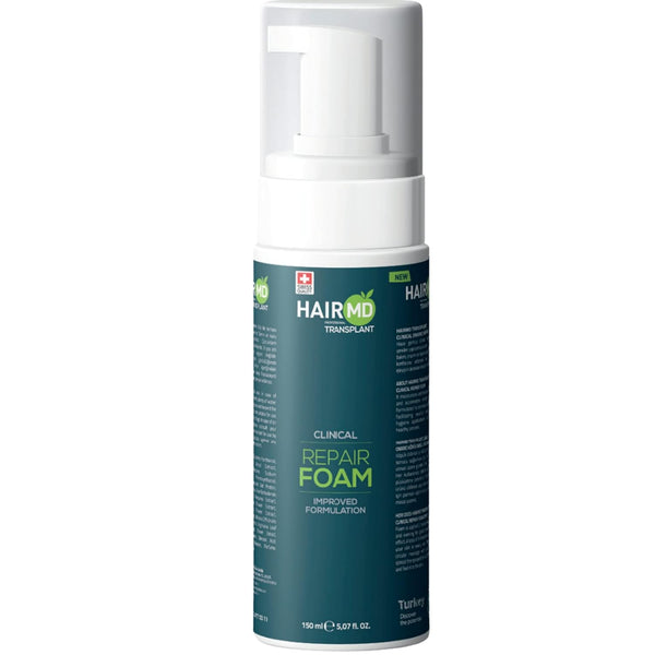 HairMD Transplant Clinical Foam - 150ml Men's Hair Growth Formula - Nourishes and Repairs Post-Transplant Scalp - Gentle Cleansing for Sensitive Skin