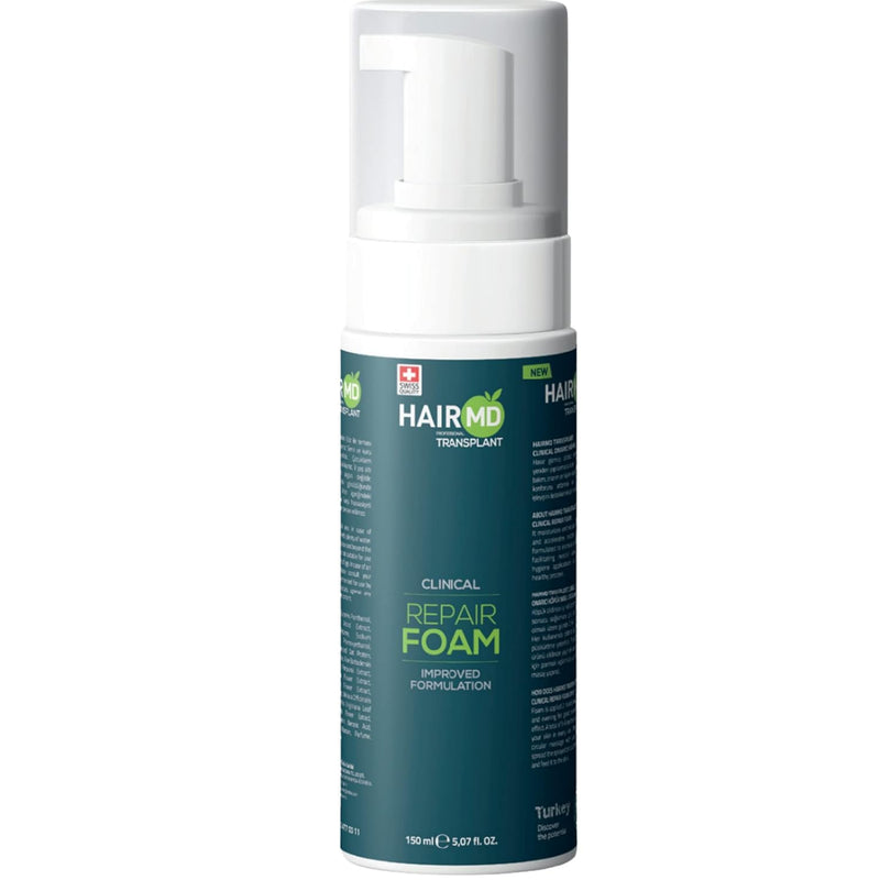 HairMD Transplant Clinical Foam - 150ml Men's Hair Growth Formula - Nourishes and Repairs Post-Transplant Scalp - Gentle Cleansing for Sensitive Skin