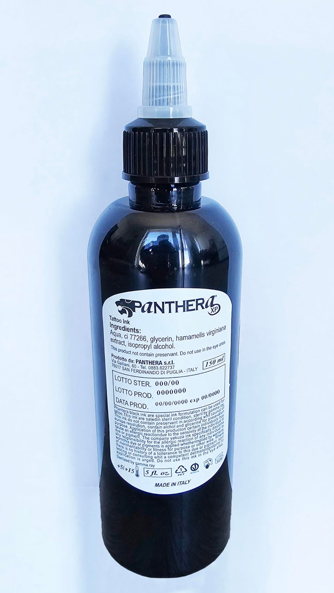 Panthera Tattoo Ink - XXX TRIBAL BLACK - 5oz Bottle