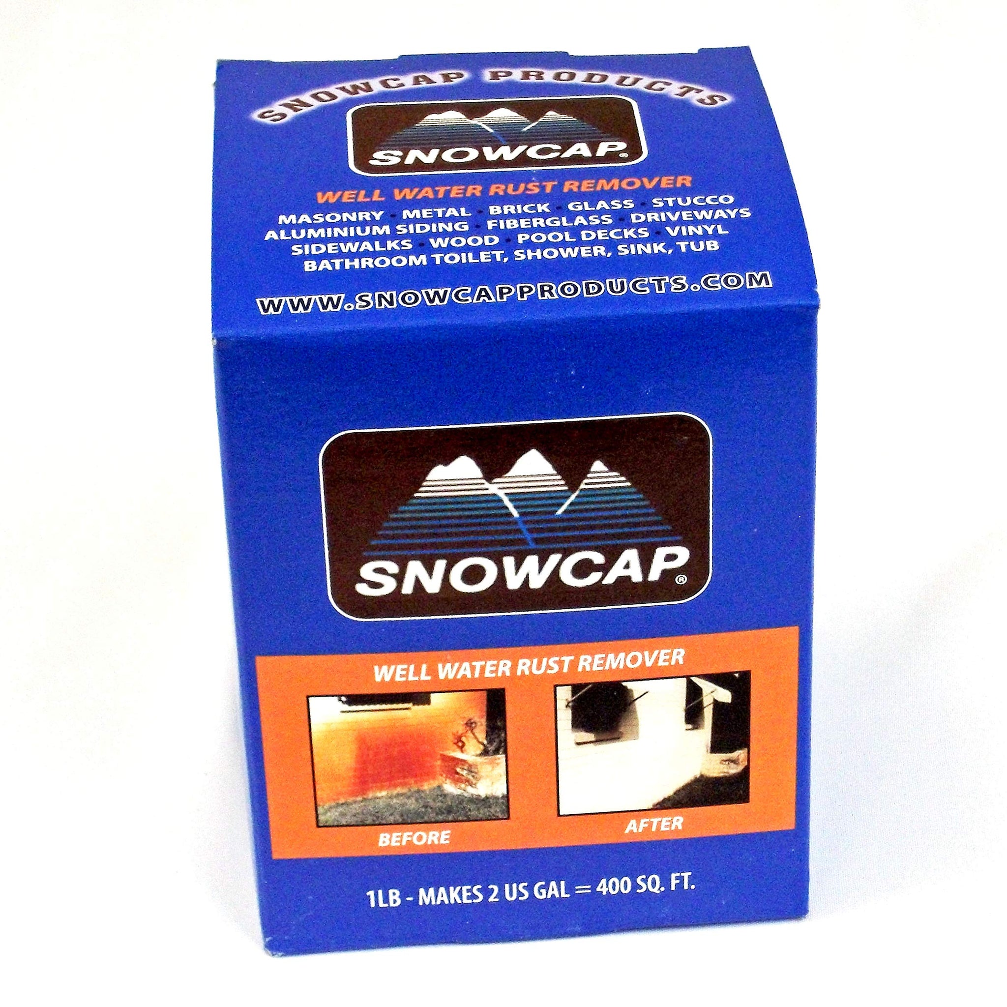SnowCap Rust Stain Remover - The Original Since 1985, Biodegradable, Makes 2 Gallons