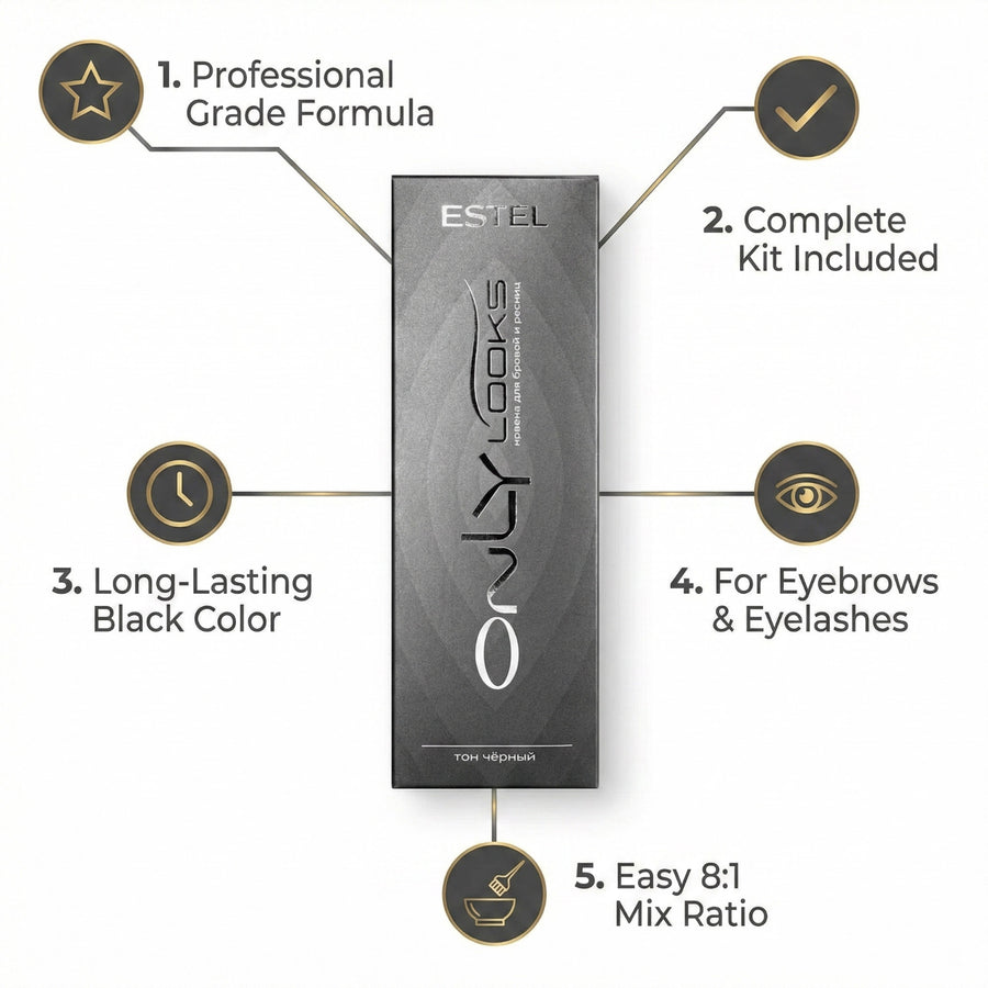 amz-2 Estel Only Looks Brow & Lash Tint Black