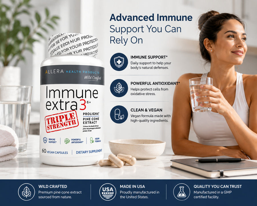 Immune Extra 3+ Triple Strength | Patented ProLigna Pine Cone Extract